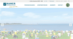 Desktop Screenshot of hamer-cuxhaven.de