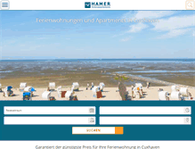 Tablet Screenshot of hamer-cuxhaven.de